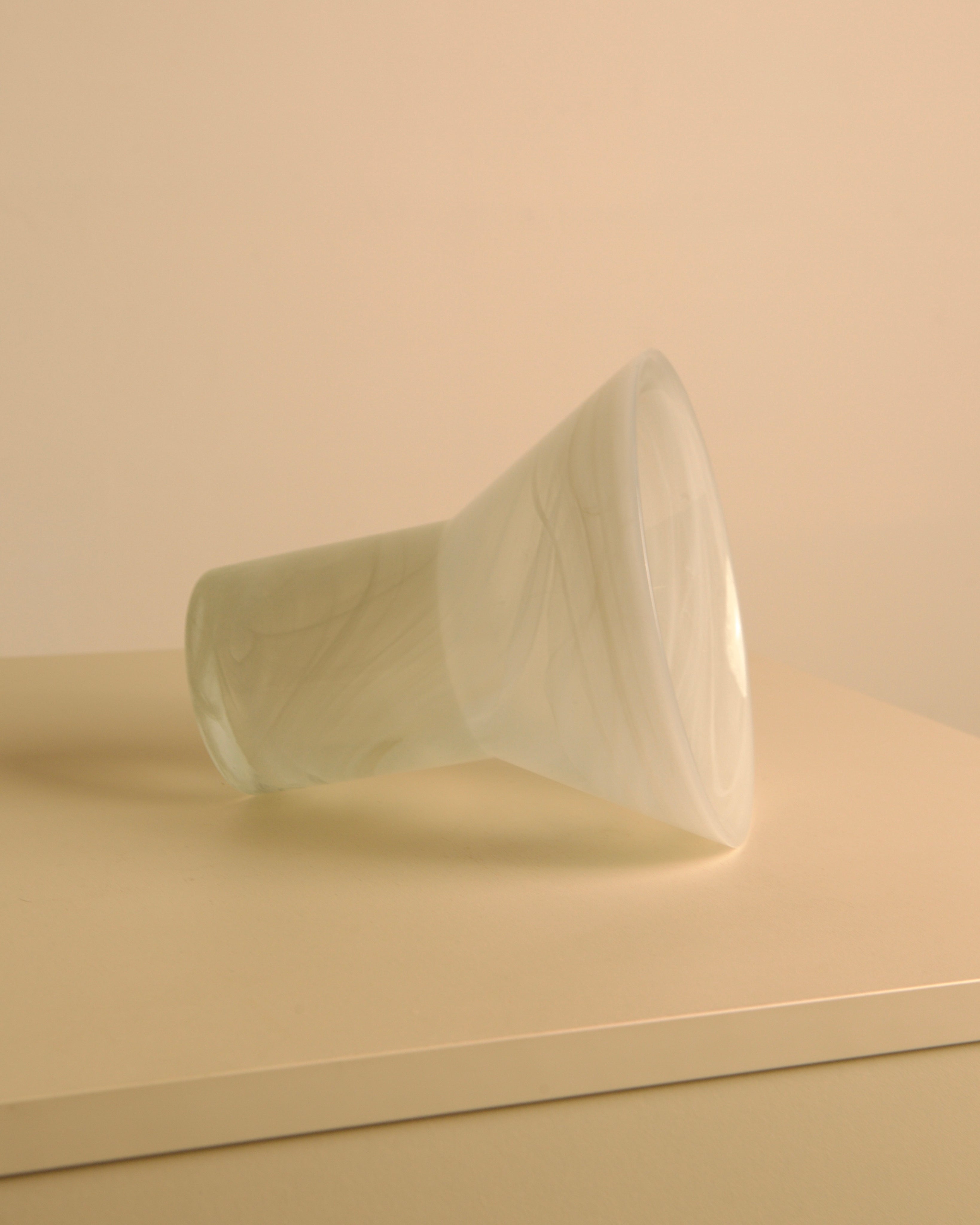 1980s Transparent Murano Glass Vase - Image 4