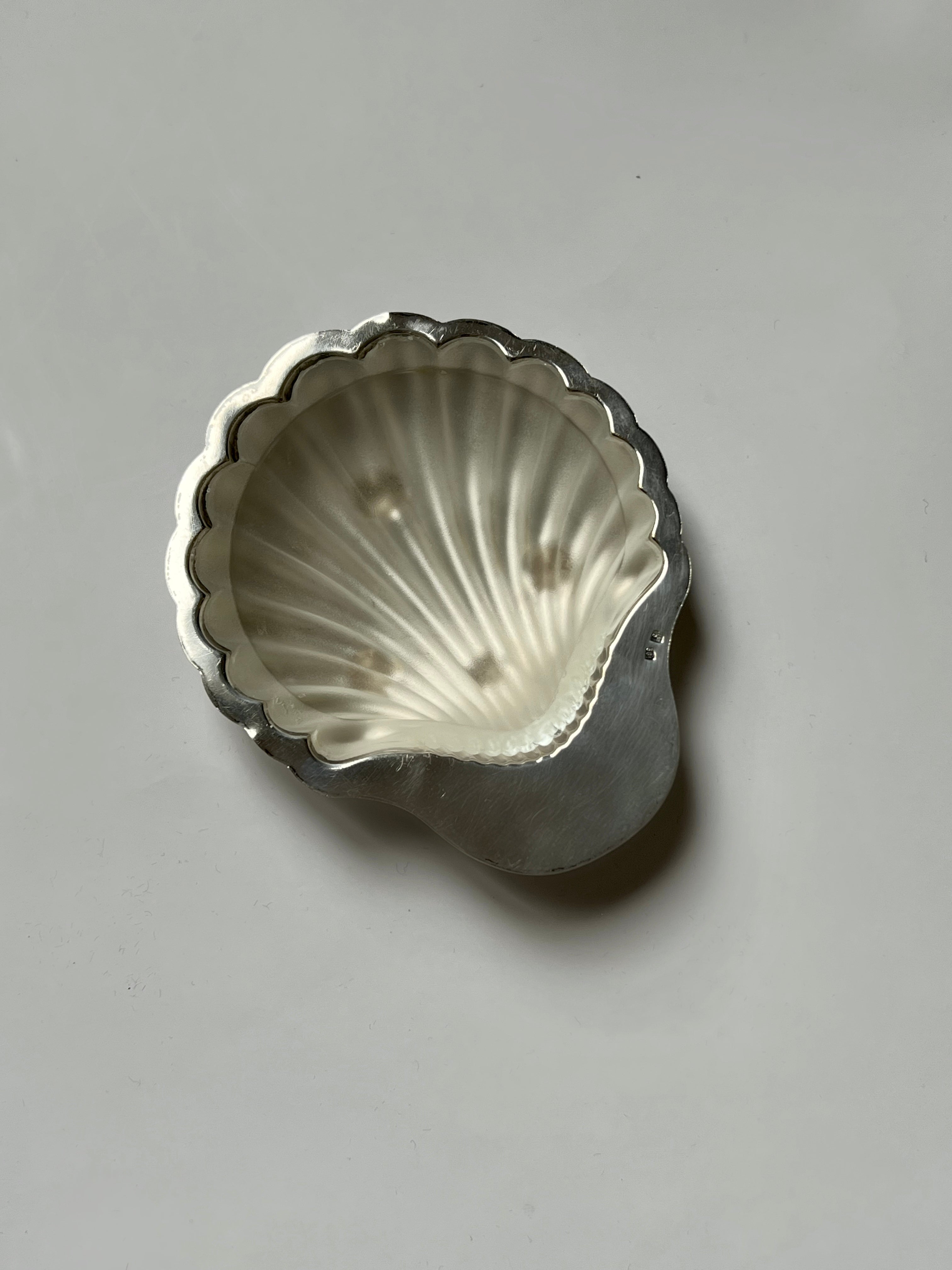 Small Silver Shell Decorative Dish