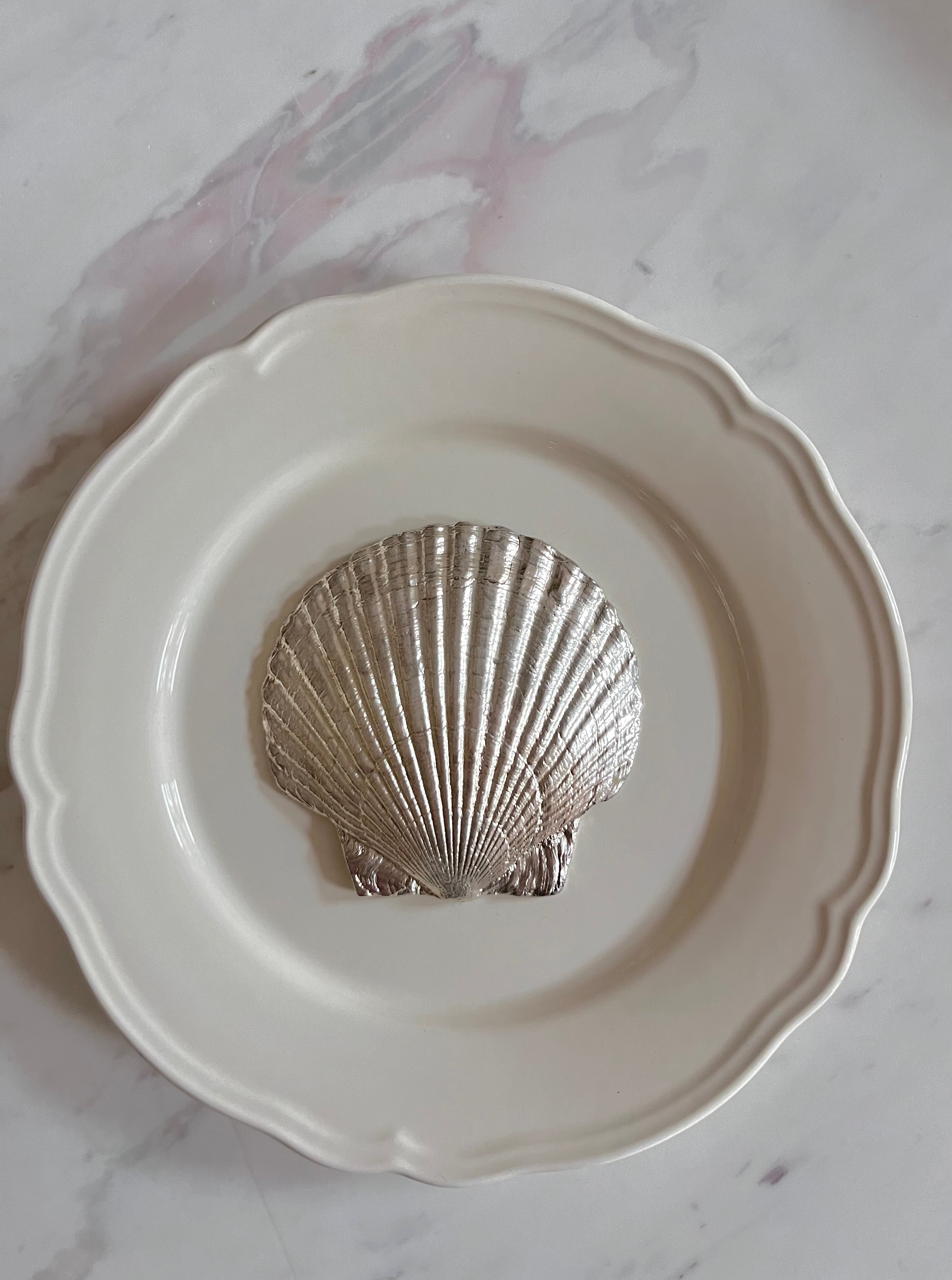 Silver Fossil Shell Plate - Image 4