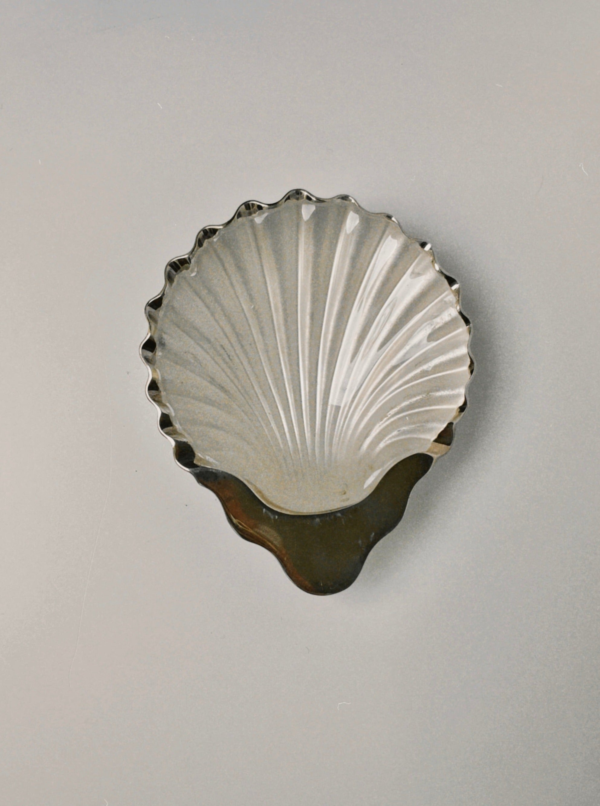 Small Silver Shell Catchall Dish
