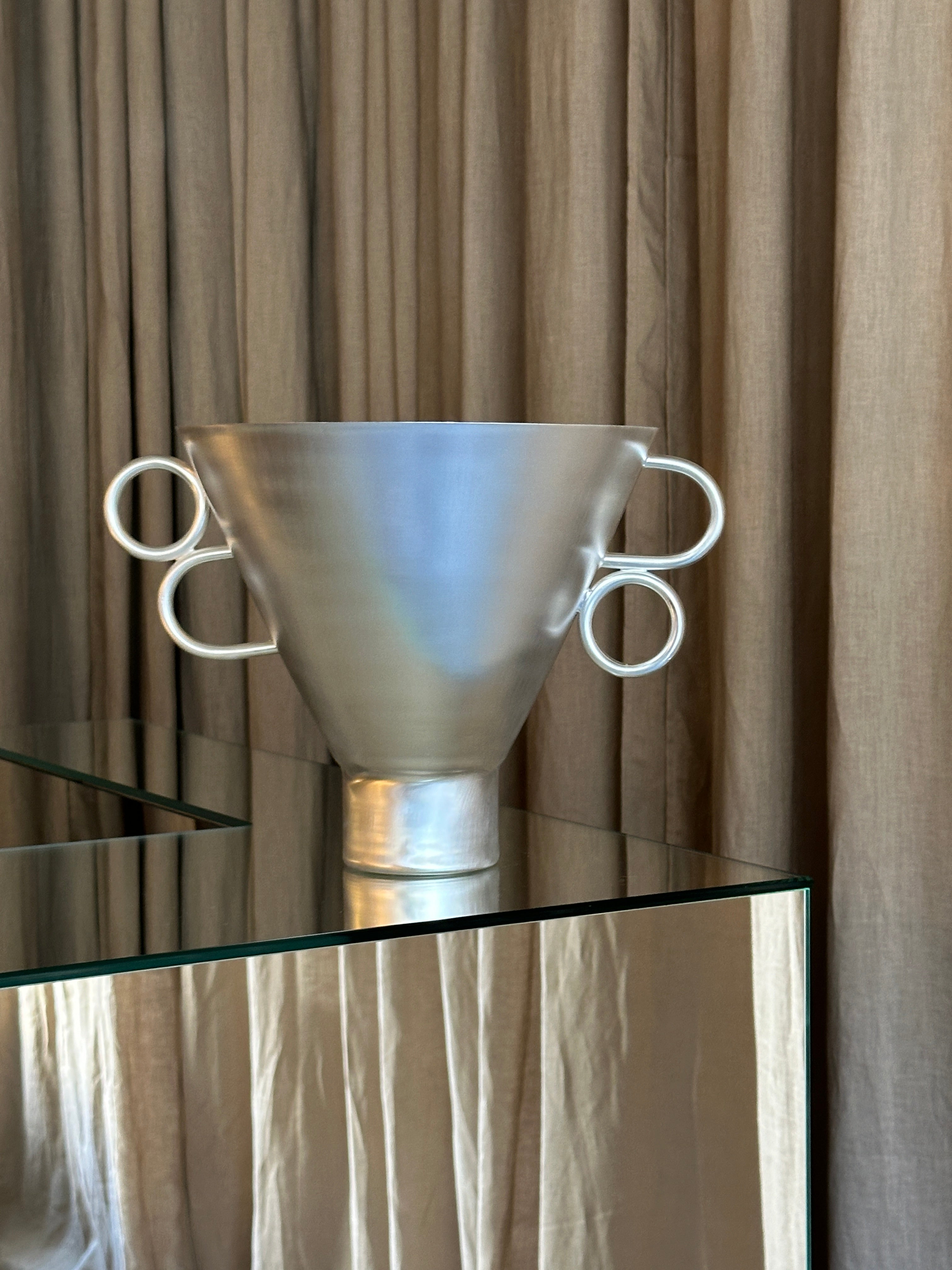 Double-Handle Sculptural Vase